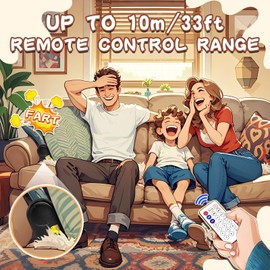 Fart Machine - Fart Machine with Remote Control, 50 Realistic Sounds, Wireless Range Over 32 Feet, Pocket Size Fart Machine, Distanceable Remote Control Fart Machine, Prank Toys for Young and Old!