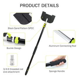 HUAALIUCHE 8 Foot Extension Handle for Board Corner Protector, Cargo Load Corner Protector V Edge Guards Handle，2Pack