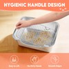 Essenhome Large Stainless Steel Rabbit Litter Box with Handle -