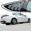 ruihe 2pc Shiny Black Rear Quarter Panel Window Side Louvers