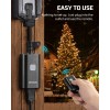 DEWENWILS Outdoor Remote Control Outlet, Weatherproof for Lights Outdoor, 100FT