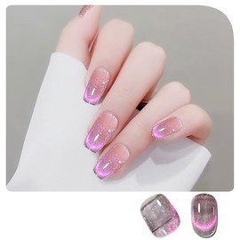 Gel Nail Color, Nail Shine, Magnetic Gel, Cat Eye Gel, Korean Nail, Cute Magnetic Gel, Cat's Eye Gel, Sparkling, Soak Off Gel, Nail Art Salon Supplies, Color Gel, Fine Particle Glitter, Diamond Gel