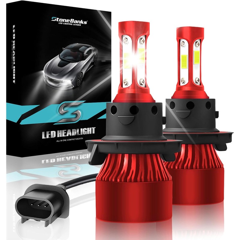 9005 HB3 H10 LED Faros para Delanteros,6500K Luz Blanca, 200W