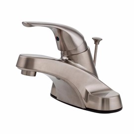 Pfister LG142800K Pfirst Series Single Control 4 Inch Centerset Bathroom Faucet in Brushed Nickel, Water-Efficient Model