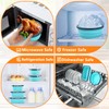 8 Pack Collapsible Food Storage Containers with Lid & Air