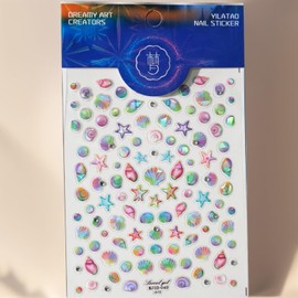 5D Embossed Nail Stickers for Nail Art - Self-Adhesive Floral Nail Decals, Summer Plant Nail Art Stickers for Manicure Decoration (049)