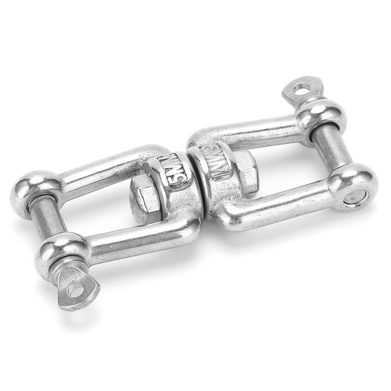 5Pcs Rotating Snap Stainless Steel Double Ended Antiknot Swivel Hook