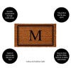 Evergreen Flag Monogram Letter M Entrance Doormat | 28 x