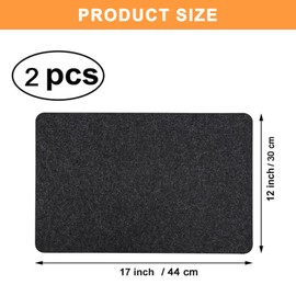 Xumann 2PCS Heat Resistant Mat for Air Fryer, Anti Slip Air Fryer Mat for Worktop Compatible with Ninja, COSORI, Tower, Salter Air Fryer