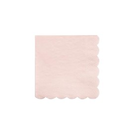 Meri Meri Bulk Multipack Paper Napkins (Pack of 100), Scalloped Napkins, 6.5 x 6.5 inches., Thick & Soft FSC Paper, Disposable Paper Napkins