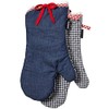 Ladelle Oven Mitt Anneliese 17x33cm 2 Pieces, Cotton, Multi-Colour, 17