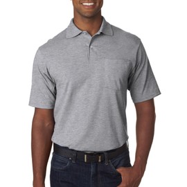 Jerzees 5.6 oz., 50/50 Jersey Pocket Polo with SpotShield, Medium, OXFORD
