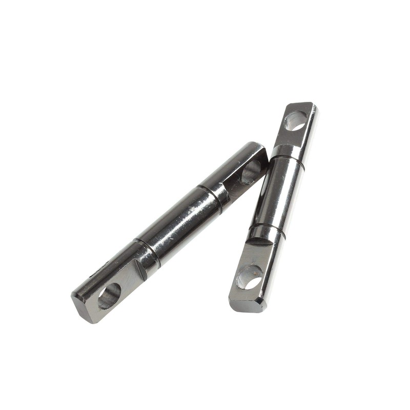 BLACKHORSE-RACING 2PCS Rear Adjustable Upper Camber Kit Red Compatible with
