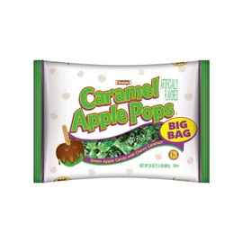Tootsie Roll Caramel Apple Pops - Individually Wrapped Caramel Covered Green Apple Candy Lollipops - Bulk Peanut Free, Gluten Free Candy - 24 Count (Pack of 1)