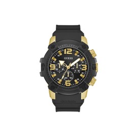 GUESS Black Chronograph Silicon Watch