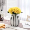 Tifuly Yellow Hydrangea Artificial Flowers - 5 pcs Realistic Single