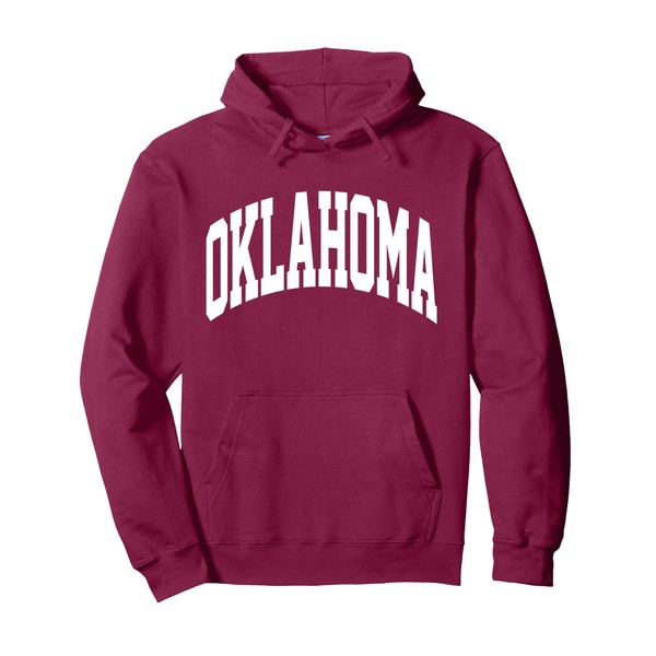 Retro Oklahoma Throwback Souvenir Oklahoma Tee Red Classic Pullover Hoodie