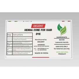 Shree shyab100% Natural Ready to Use henna Paste Hair Color, Hair Dye Cones (Pink cone, Pack of 12) for hair use only