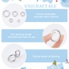 UNICRAFTALE 5Pcs 5 Sizes 316 Stainless Steel Spring Gate Rings