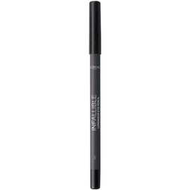 L'Oreal Paris Makeup Infallible Pro-Last Pencil Eyeliner, Waterproof and Smudge-Resistant, Glides on Easily to Create any Look, Grey, 0.042 oz.