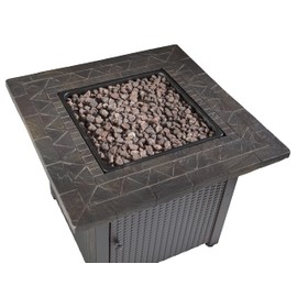 Endless Summer 30" Gas Outdoor Fire Pit Table with Resin Mantel