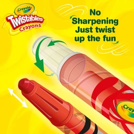Crayola Twistables Crayons Coloring Set, Kids Indoor Activities at Home, 24 Count, Assorted