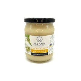 Ascania Linden Honey 100% Pure Natural Glass Jar GMO Free 22.9 OZ / 650 gr Product of Ukraine (1 Pack)
