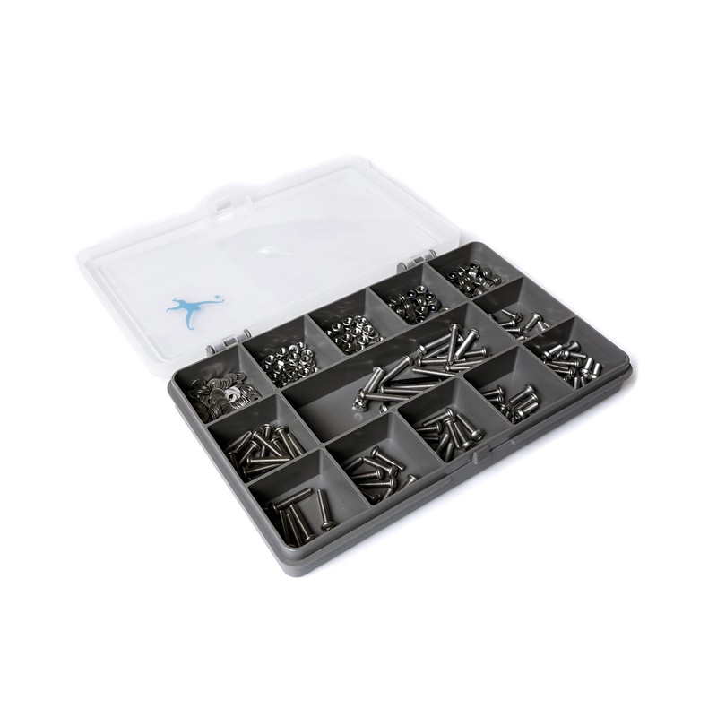 300 Assorted M3 Socket Button Bolts, Nuts (Hex and Nyloc)