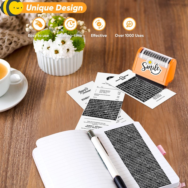 Identity Protection Roller Stamp LioNergy Extra Large Roller Identity Theft