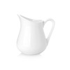 Nucookery 8 Oz Classic White Fine Porcelain Creamer with Handle,Small