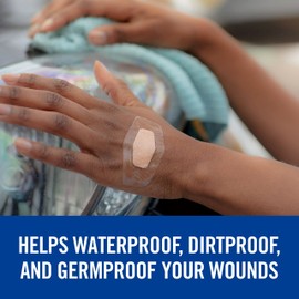 Nexcare Nexcare Max Hold Waterproof Bandages, Helps Waterproof, Dirtproof, And Germproof Your Wounds, 1.25 x 2.5 in, 60 Count