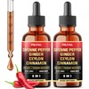 MILIVOL 8in1 Cayenne Pepper Liquid Drops with Ginger, Ceylon Cinnamon,