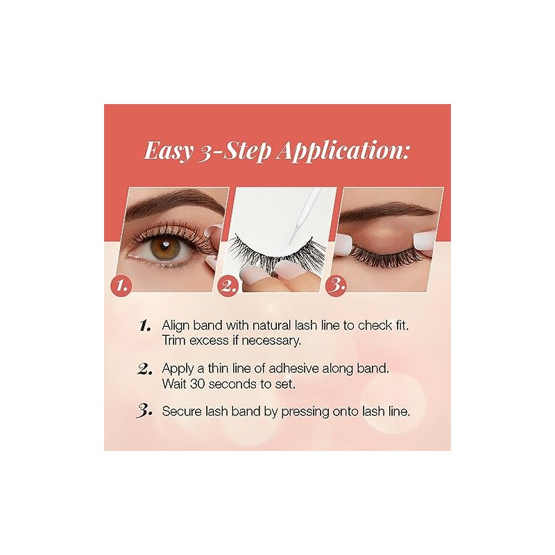 Ardell Strip Lashes Naked Lashes #424, 4 Pairs x 1-Pack