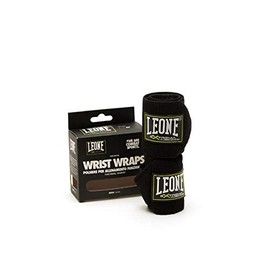 LEONE 1947, Wristbands, Unisex Adult, Black, Taglia Unica, AB706, 3.5