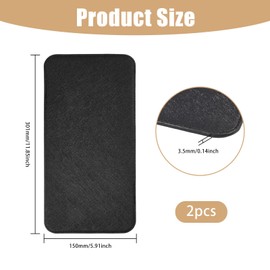 CHGCRAFT 2 Pcs Bag Base Shaper PULeather Purse Bottom Insert for Handbag Bottom Making Bag Base Shaper for Backpack Wallet Accessories, 12x8inch