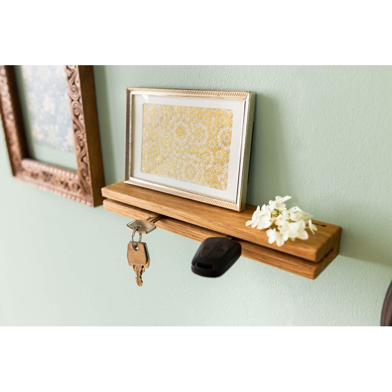 Block Stable Key Holder Wood