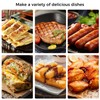 ZEMBSOYA 14Inch Cast Iron Griddle, Thickened Double Ears Pizza Pan,