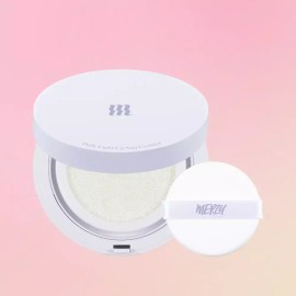 Merzy 머지 선쿠션 톤업 촉촉 쿨링 저자극 데일리 라이트 업 SPF50 Mujir Sun Cushion Tone-Up Moisturizing Cooling Low-Irritation Daily Light Up SPF50 [Single item]