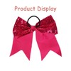 chiduerm 16Pcs Cheerleading Bows 8 Inch Large Cheer Hair Bows