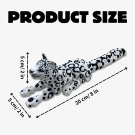Yipintang 3D Printed Creature Flexible Animals - 8 Inches Fidget Animal for Desk Décor (Snow Leopard)