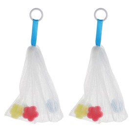 Healeved 2pcs Cleanser Foaming Net Soap Facial Cleanser Face Cleanser Body Loofah Shower Sponge Bag Wedding Hats for Women Face Cleansing Foaming Bags Face Cleansing Foaming Nets