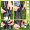 NICENEEDED 1 Pair Black Trimmer Brush Leg Gaiters, Waterproof Leg