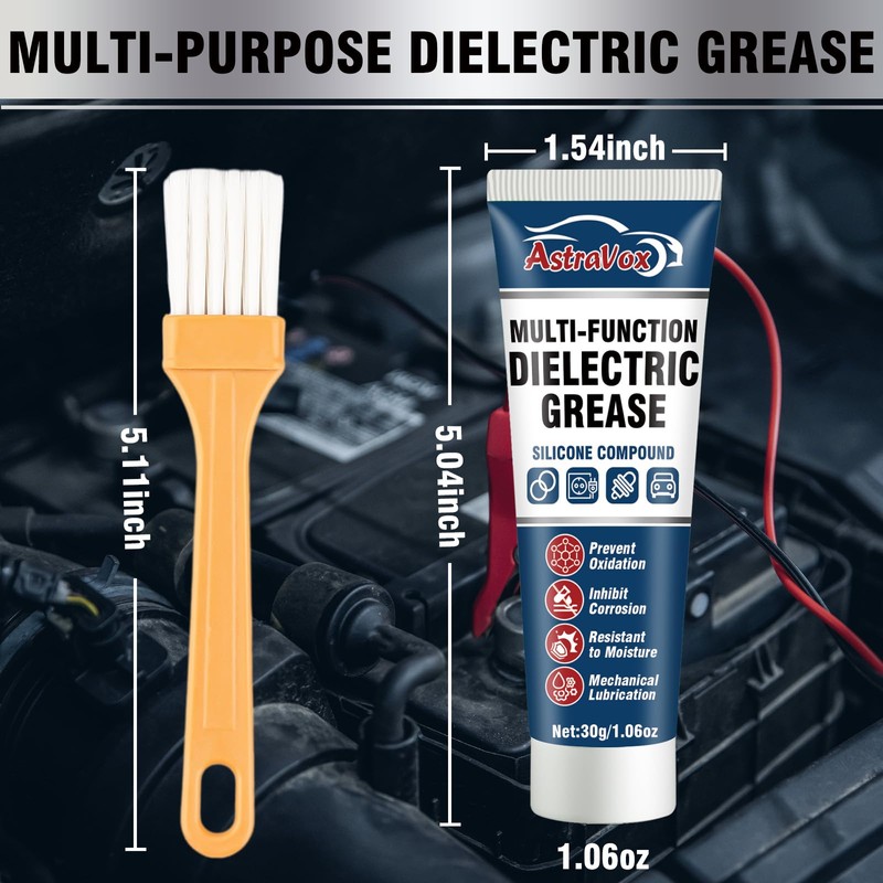 AstraVox Silicone Dielectric Grease for Electrical Connectors Automotive, Dialectric Grease