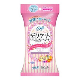 Sofy 40892 Delicate Wet Floor Scent, Pack of 24, Sanitary Goods Flushable Wet Sheet, Made in Japan