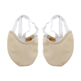 LNQ LUNIQI Women's Twist Socks Gymnastics 1 Pair Half Socks Children Non-Slip Yoga Socks Dance Socks Toe Protect for Dance Gymnastics Skin Colour, beige