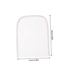 IWOWHERO 4pcs Lace Frontal Closure Net for Wig Making Soft Lace Wig Foundation Deep Brown Comfortable and Breathable Material for Daily Use and Replacement