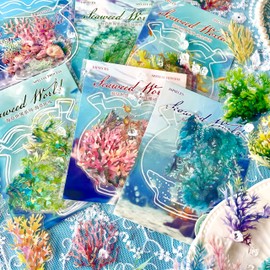 Scrapbook Accessories Stickers for Bullet Journal, 60 Pieces Scrapbooking Accessories Stickers Set, Oceans Scrapbooking Stickers for Scrapbook, Junk Journaling, Bullet Journal, Painting, Planners