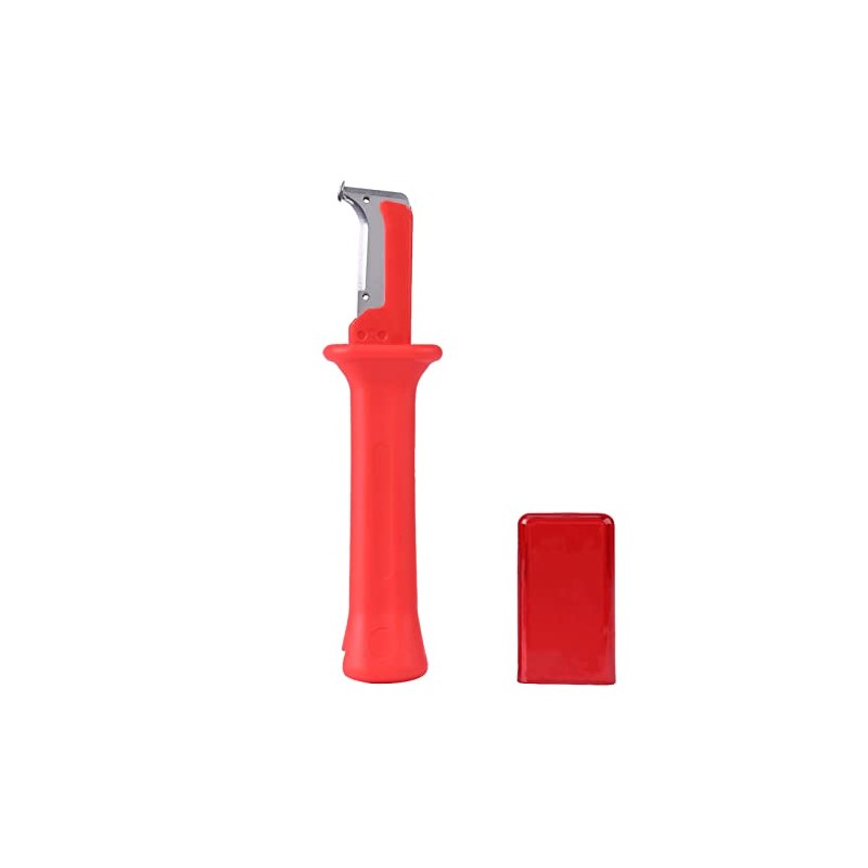 Cuchillo Pelacables Eléctrico de Seguridad, Aislamiento Rojo