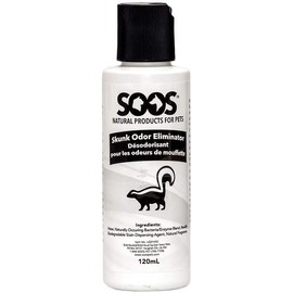 Soos Pet Skunk Odor Eliminator Odor Remover Natural Dead Sea Cruelty Free Pet Odor Destroyer Fast Absorbing Remove Skunk Odors Surfaces and Home - 1x Skunk Odor Remover (120 ml)