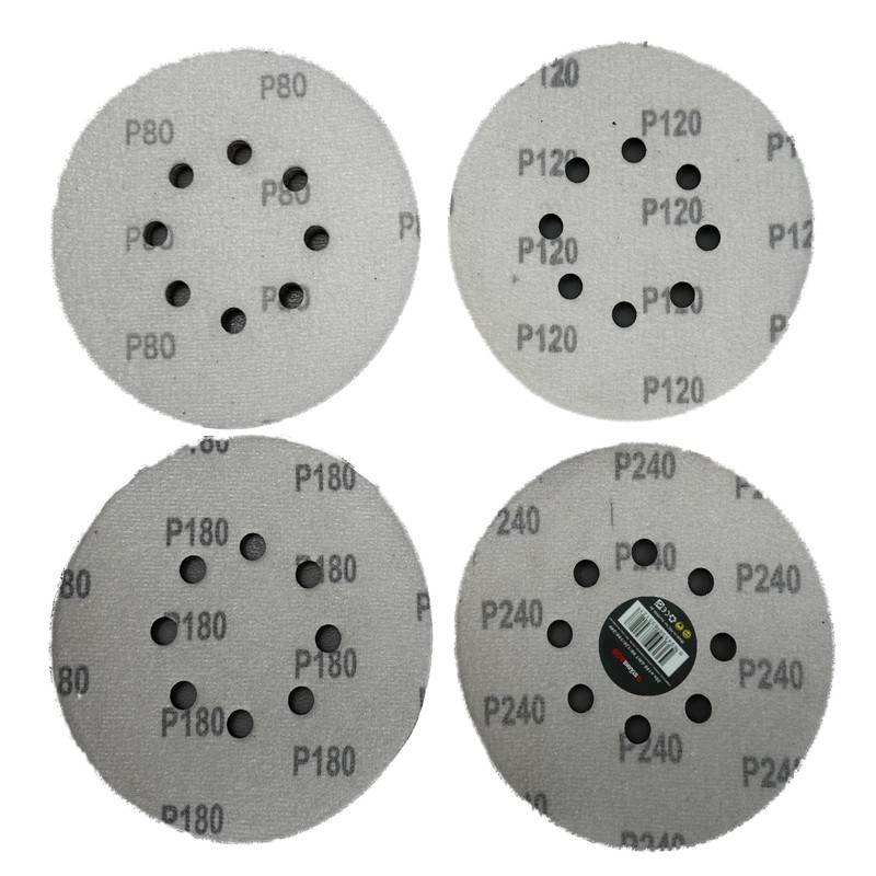 Pack of 20 8 Hole 150 mm Sanding Discs Strong